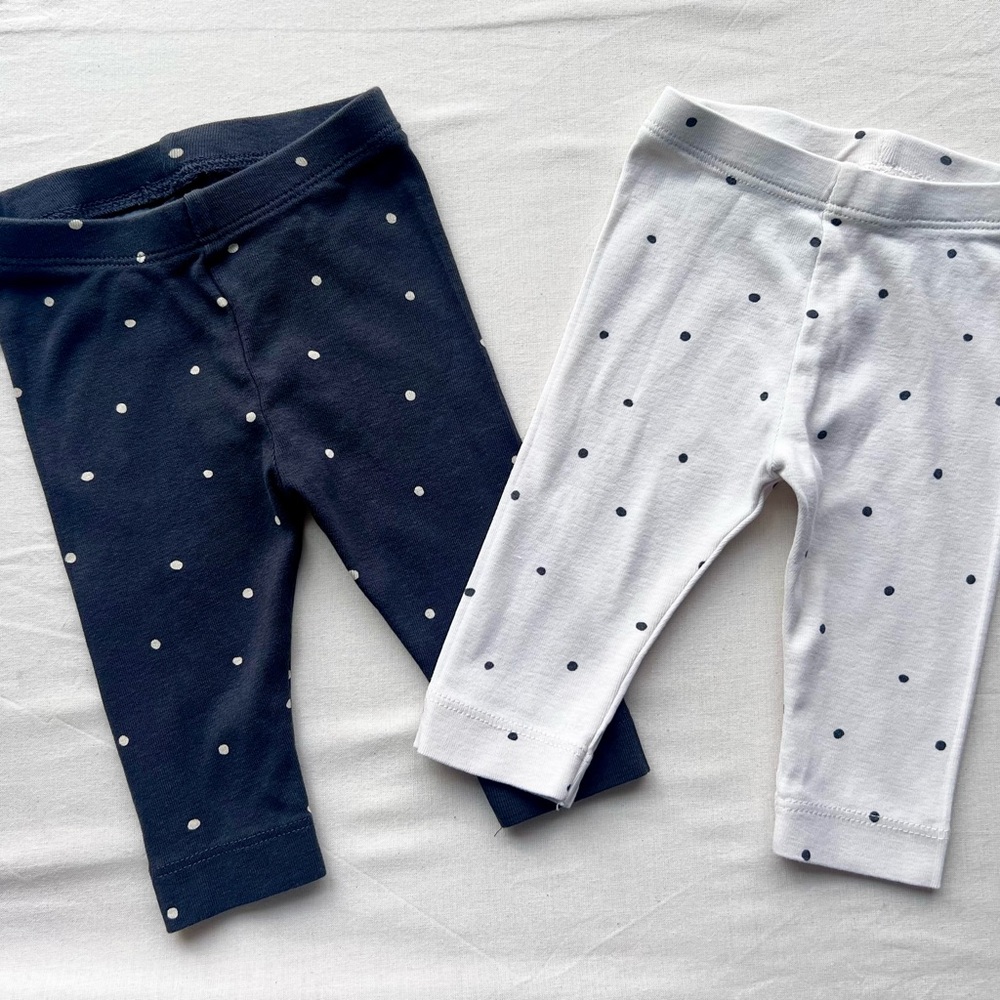 H&M Baby Polka Dot Baby Leggings Set Size 3 Months